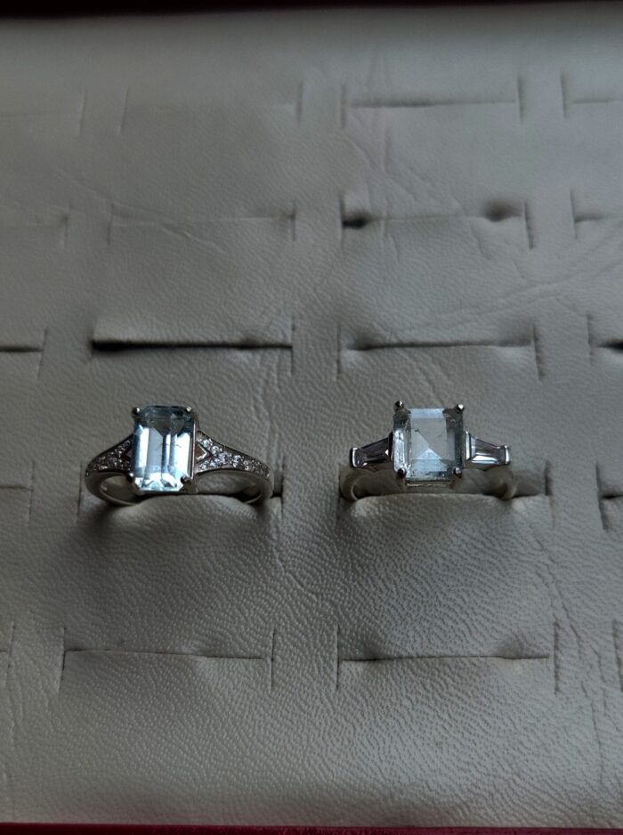 Aquamarine rings price for ladies